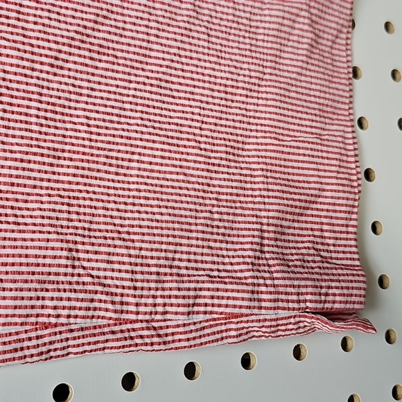 Talbots Perfect Cropped Pants Sz 16 Red And White Striped - Picture 5 of 13